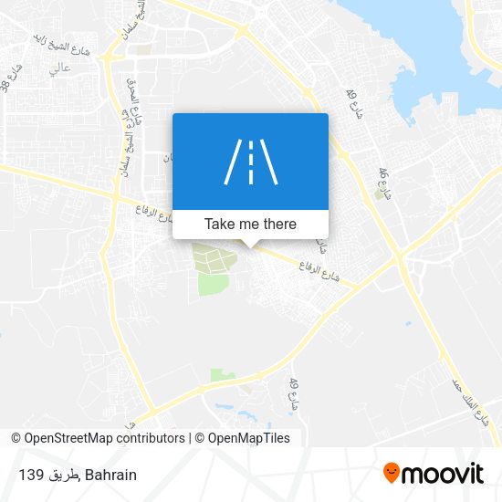 طريق 139 map