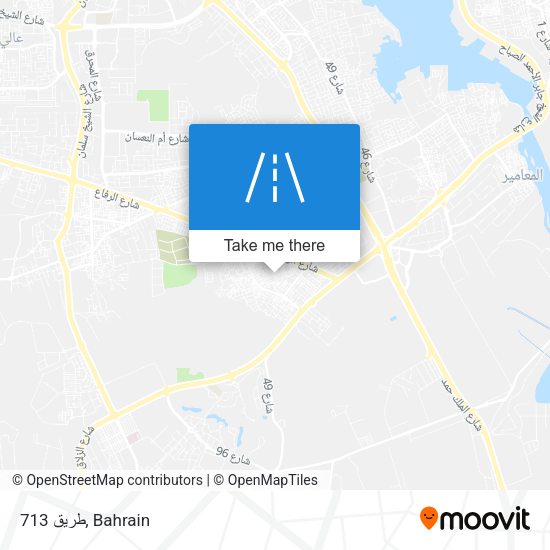 طريق 713 map