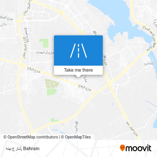 شارع بينه map