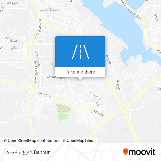 شارع أم النعسان map