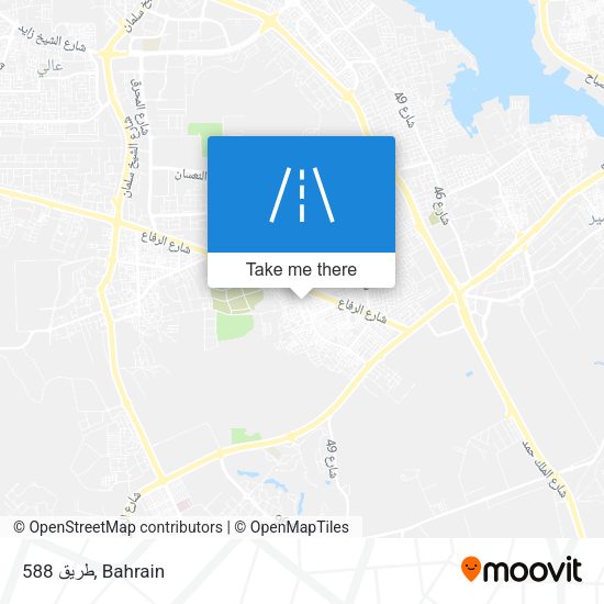 طريق 588 map