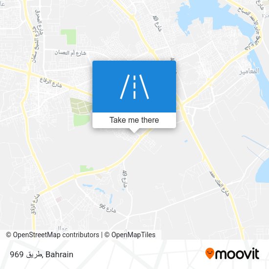 طريق 969 map