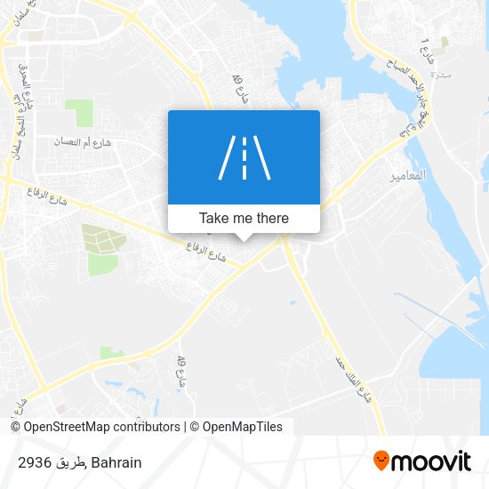 طريق 2936 map
