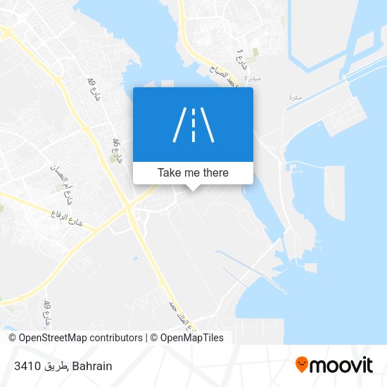 طريق 3410 map