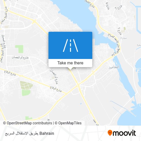 طريق الاستقلال السريع map