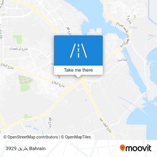 طريق 3929 map