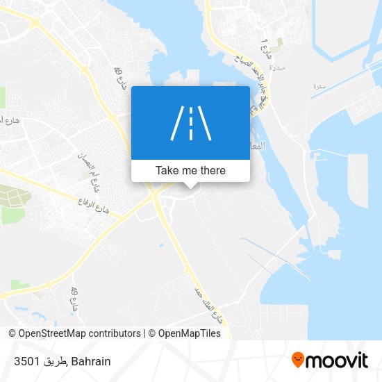 طريق 3501 map