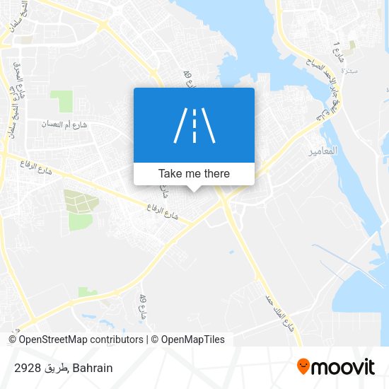 طريق 2928 map