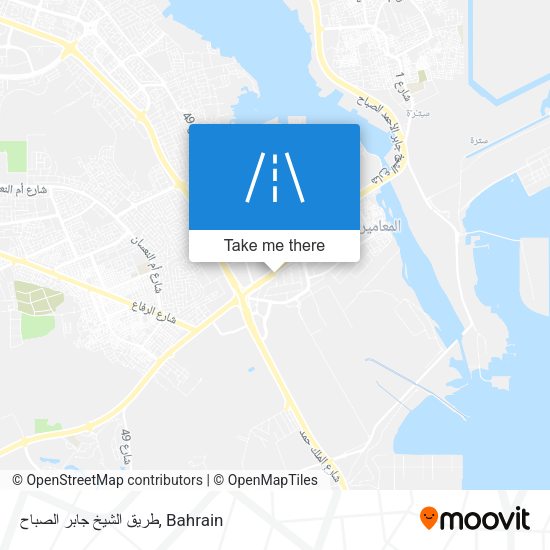 طريق الشيخ جابر الصباح map
