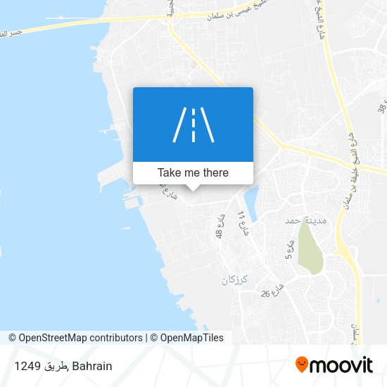 طريق 1249 map