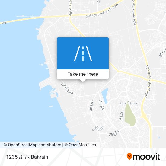 طريق 1235 map