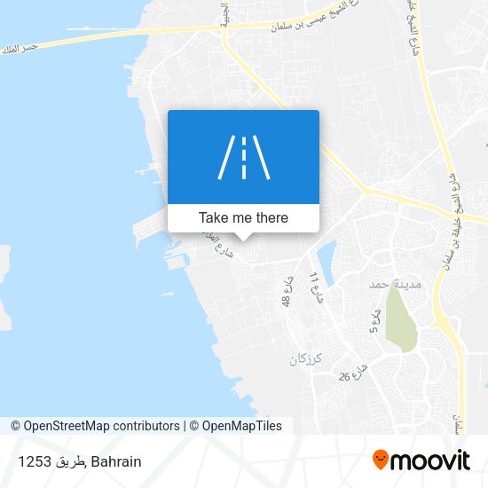 طريق 1253 map