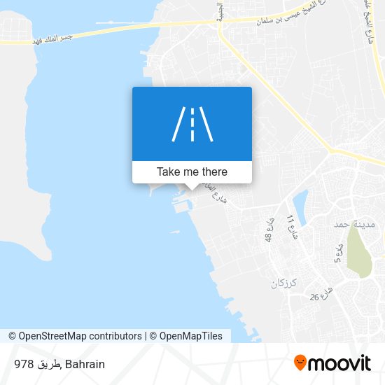 طريق 978 map