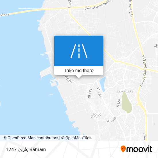 طريق 1247 map
