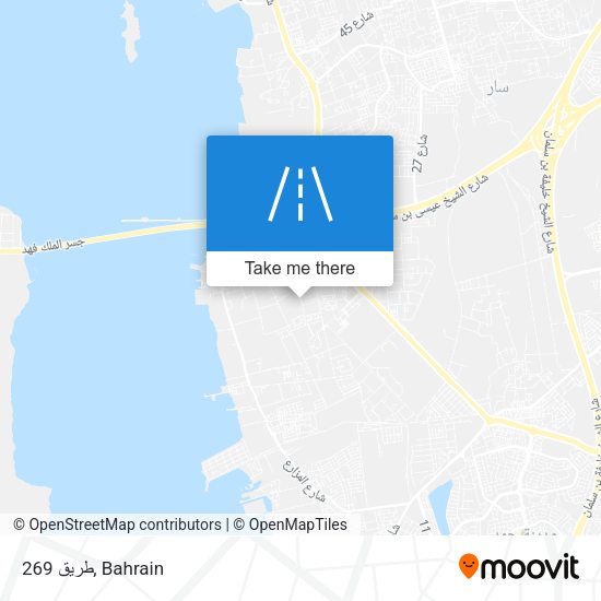 طريق 269 map