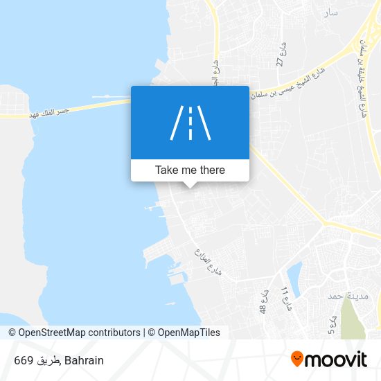طريق 669 map