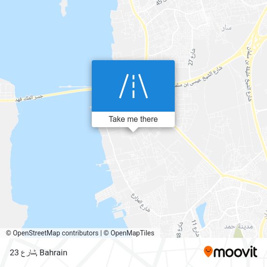 شارع 23 map