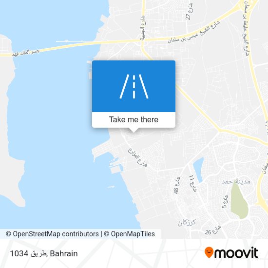 طريق 1034 map