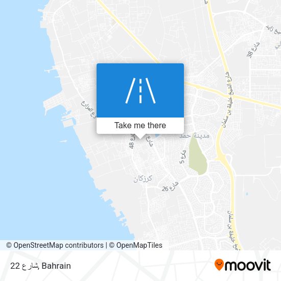 شارع 22 map