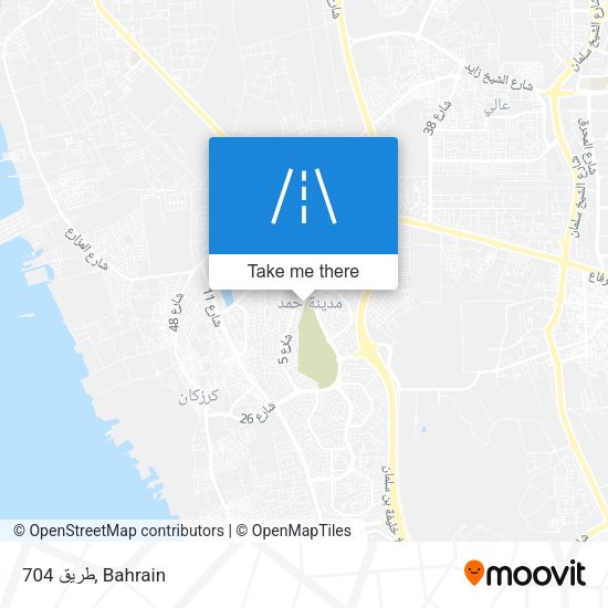 طريق 704 map