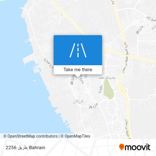 طريق 2256 map