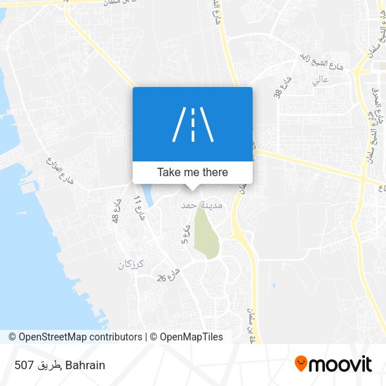 طريق 507 map