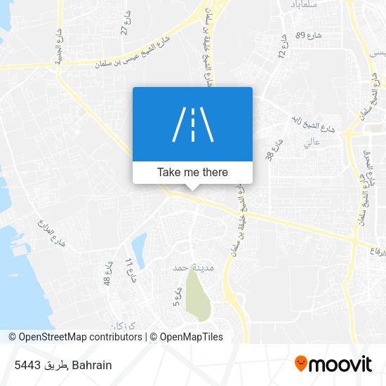 طريق 5443 map