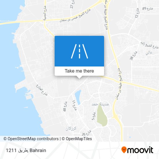 طريق 1211 map