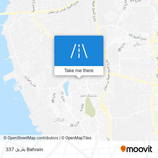 طريق 337 map