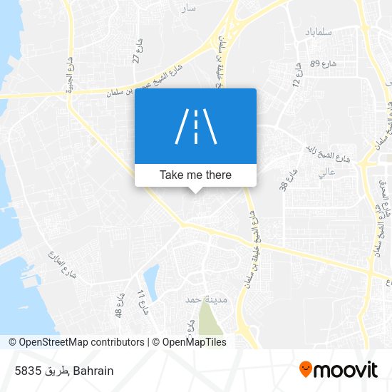 طريق 5835 map