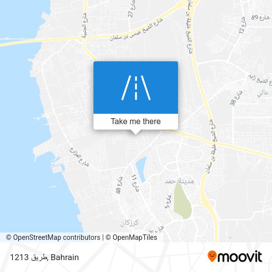 طريق 1213 map