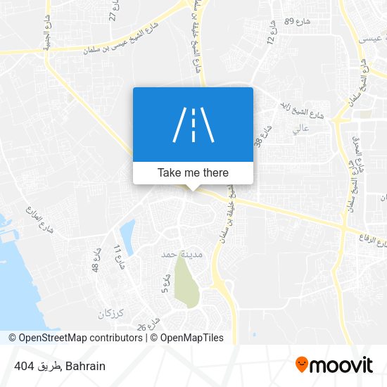 طريق 404 map