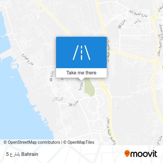 شارع 5 map