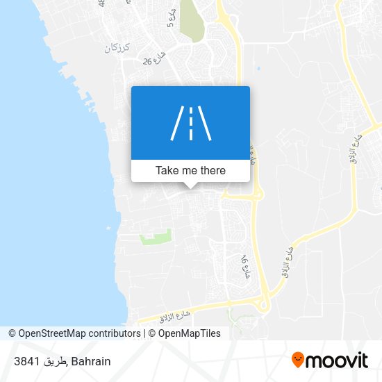 طريق 3841 map