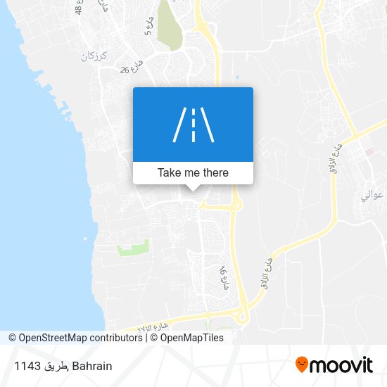طريق 1143 map