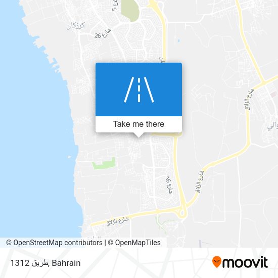 طريق 1312 map