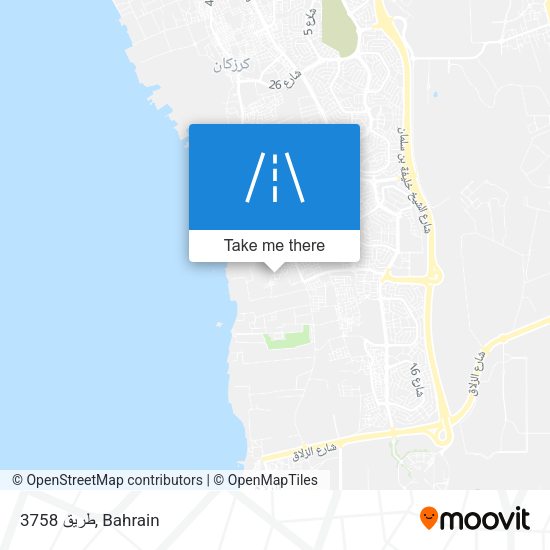 طريق 3758 map