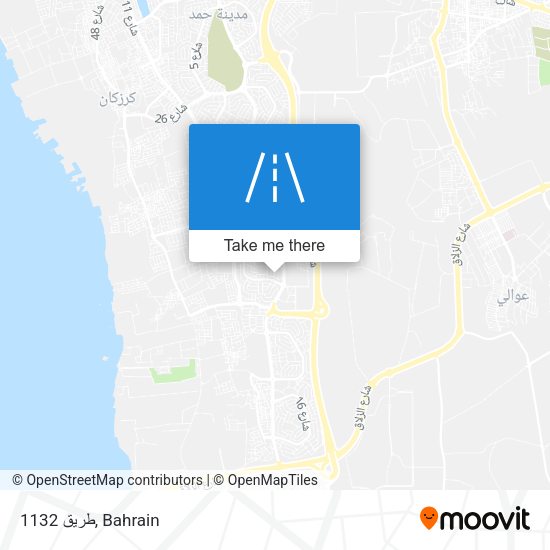 طريق 1132 map
