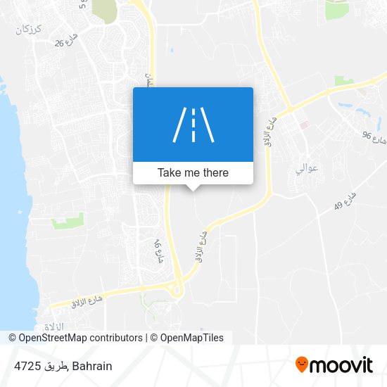 طريق 4725 map