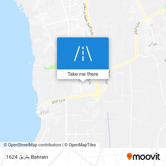طريق 1624 map