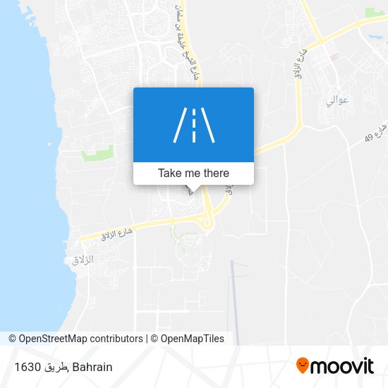 طريق 1630 map