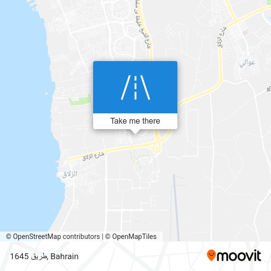 طريق 1645 map