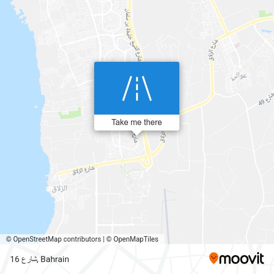 شارع 16 map