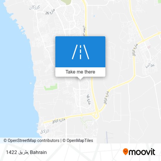 طريق 1422 map