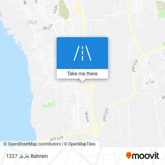 طريق 1227 map
