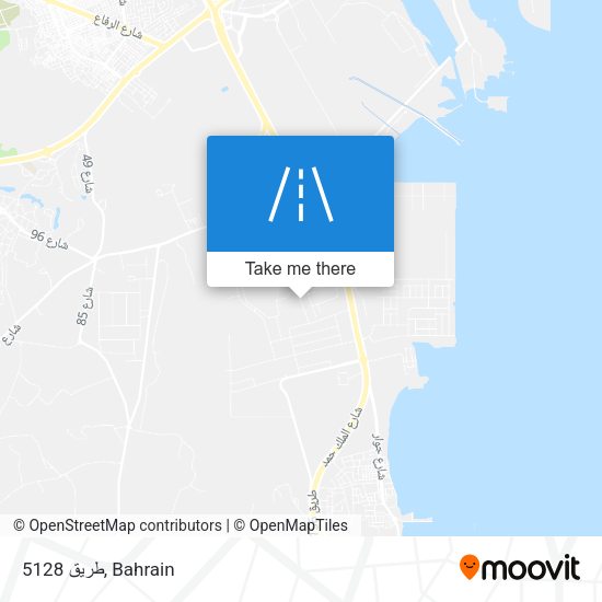 طريق 5128 map