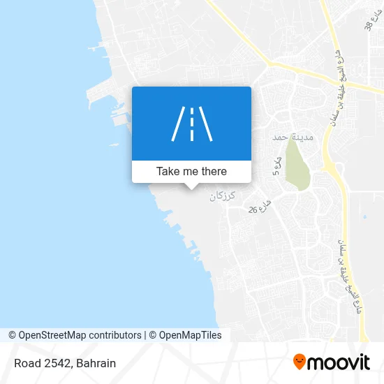 Road 2542 map