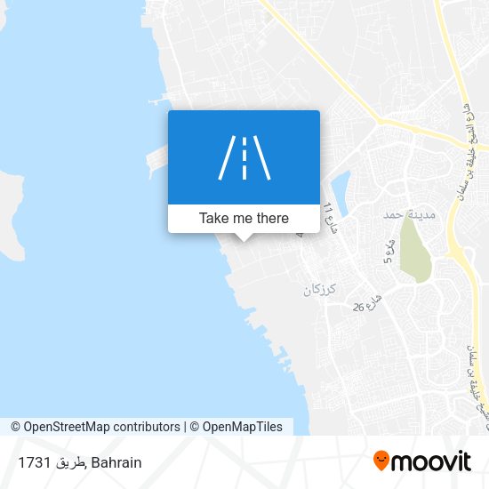 طريق 1731 map