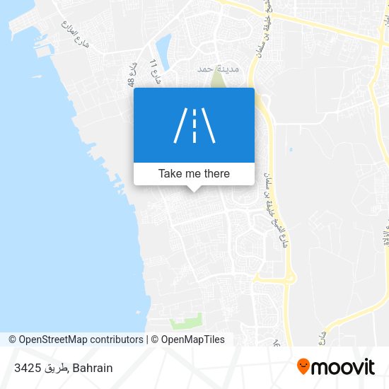 طريق 3425 map