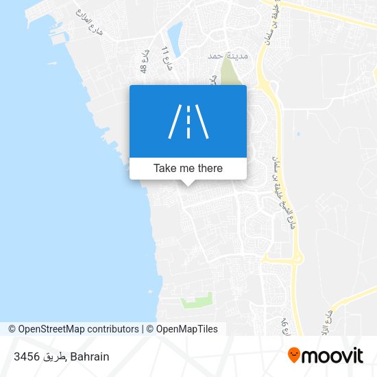 طريق 3456 map